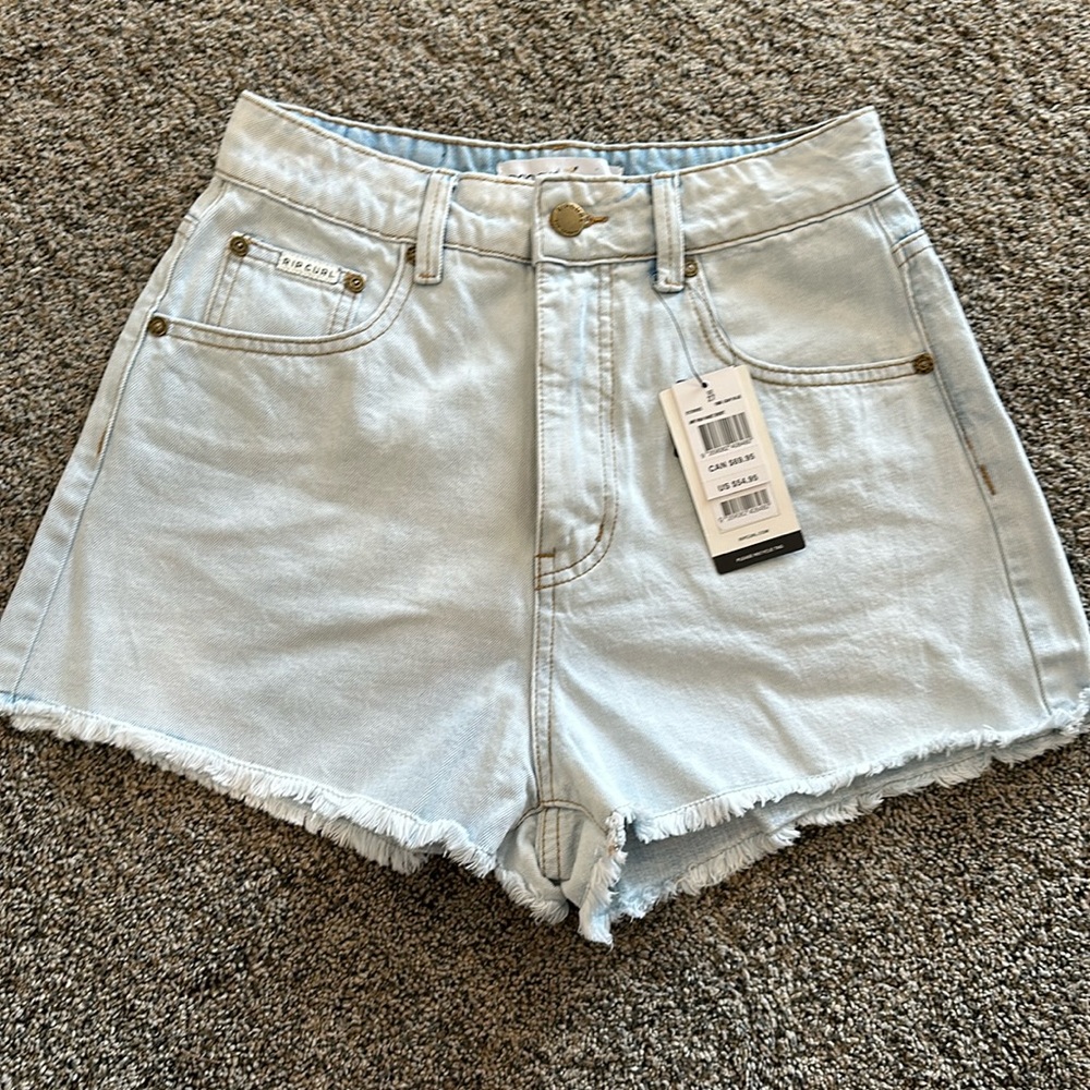 Rip Curl Denim Shorts - NWT - High Waisted Short